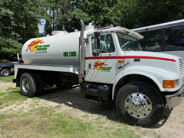 Hinson Septic Tank Pumping truck, Camden, SC